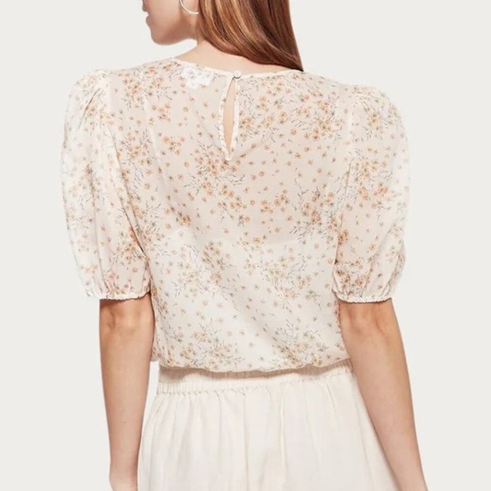 Cami NYC Cream Floral Rheia Blouse Sz S - Picture 10 of 12